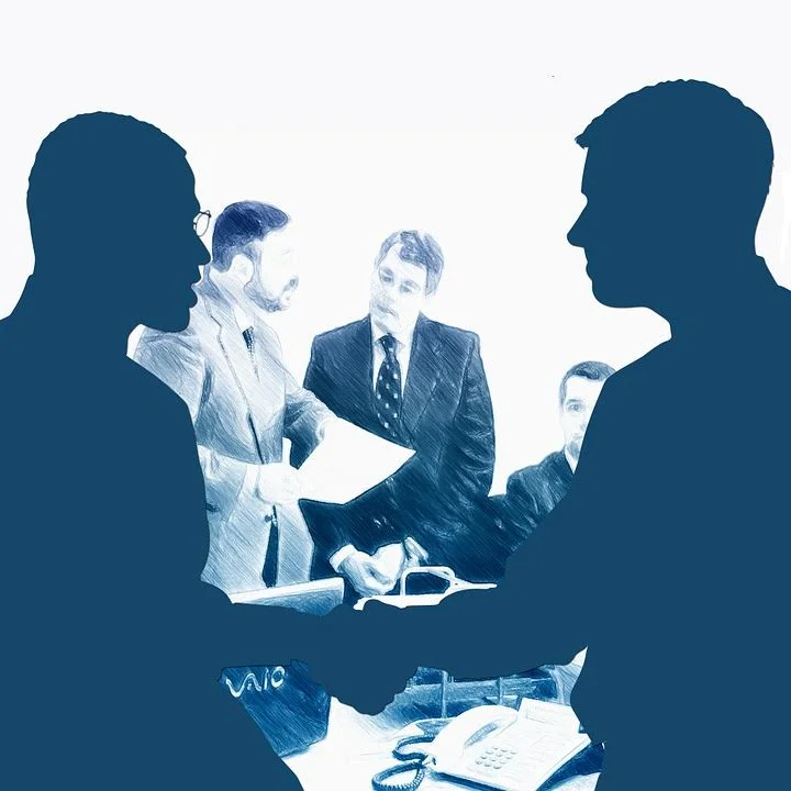 meeting and shake hands